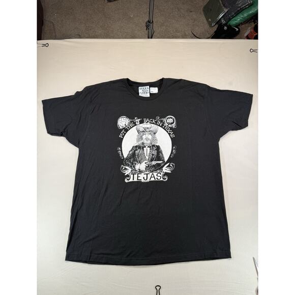 Feels So Good Tejas T-Shirt XXL Black “Put the J Back in Texas” Graphic Tee - Picture 2 of 8